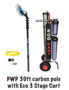 PWP 30ft Pole with Eco 3 Stage RODI Cart - SHIPS FREE