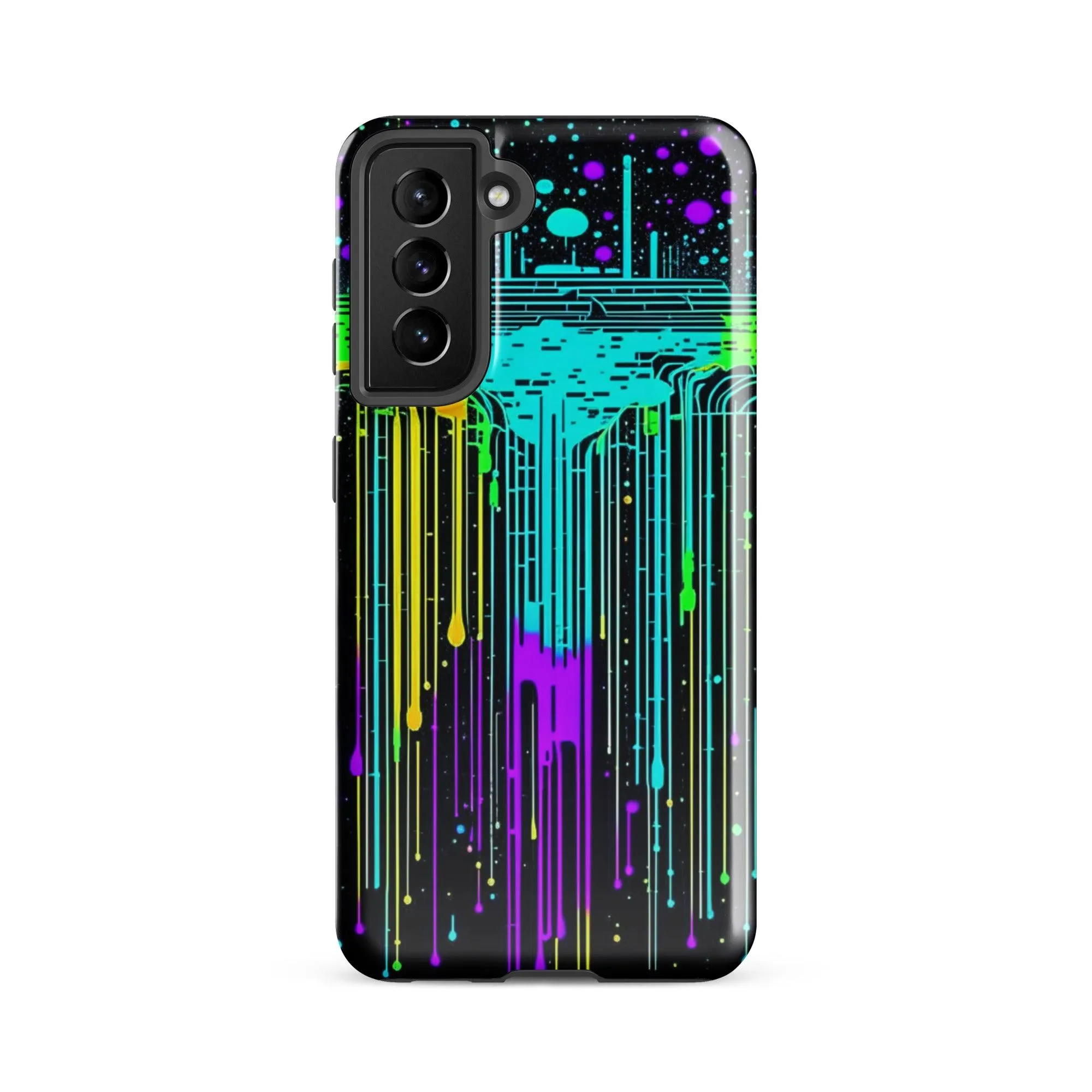 "Neon Rainmaker" Tough Case for Samsung® Phones - Dual Layer Protection