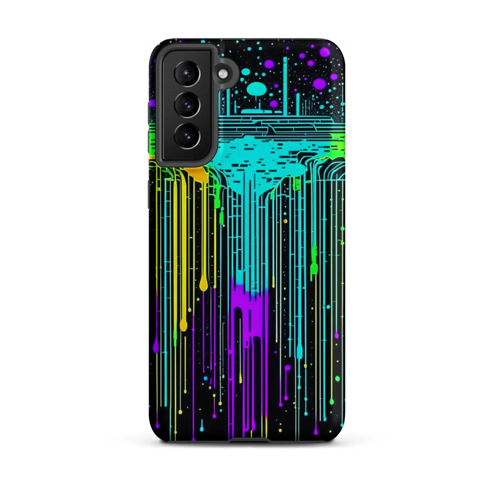 "Neon Rainmaker" Tough Case for Samsung® Phones - Dual Layer Protection