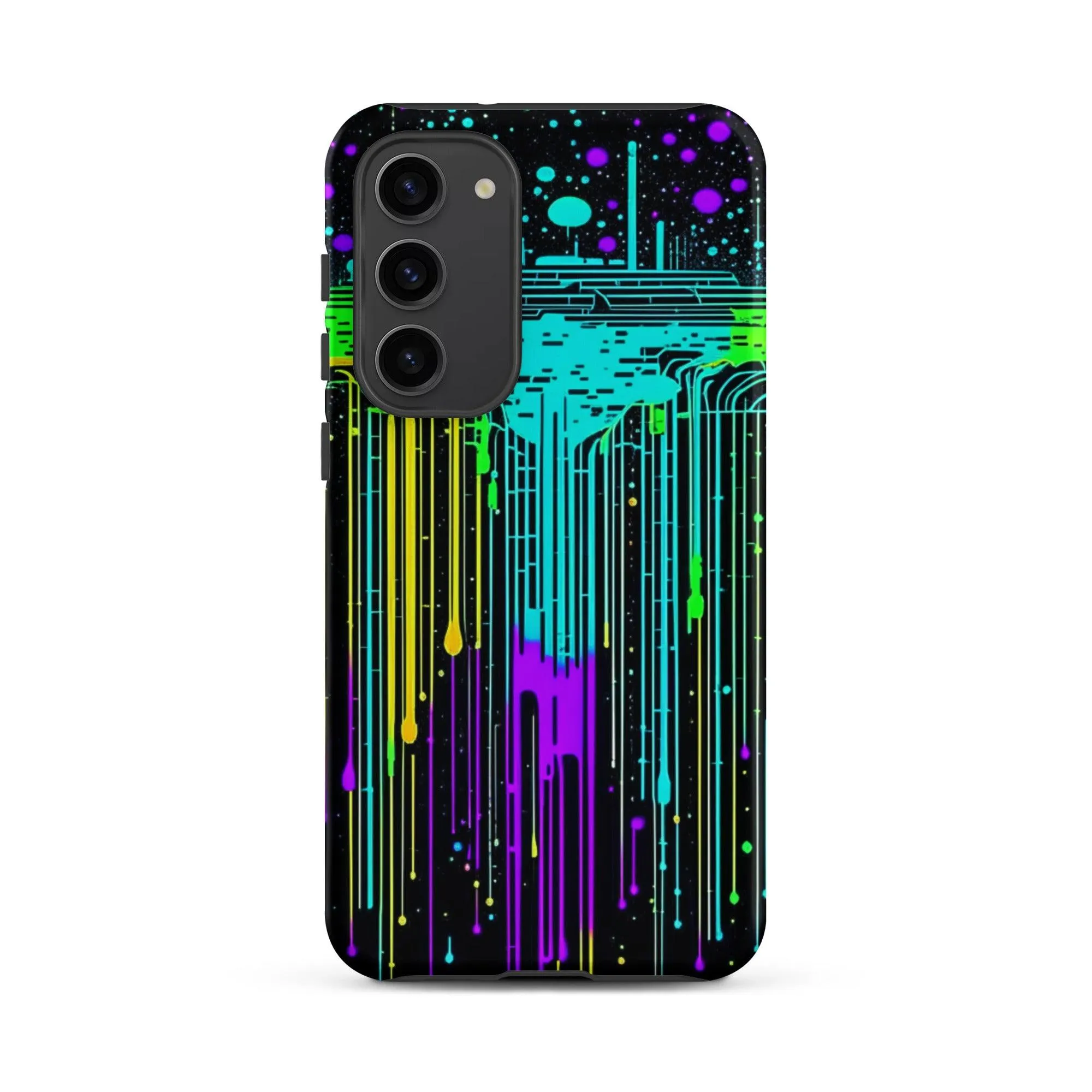 "Neon Rainmaker" Tough Case for Samsung® Phones - Dual Layer Protection