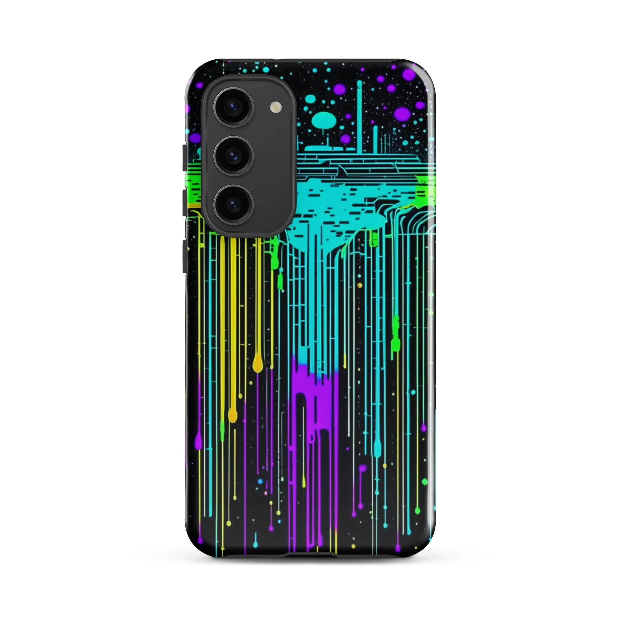 "Neon Rainmaker" Tough Case for Samsung® Phones - Dual Layer Protection