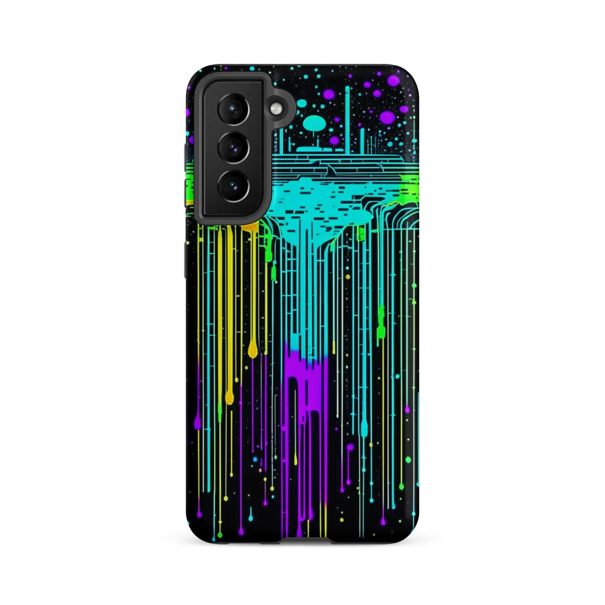 "Neon Rainmaker" Tough Case for Samsung® Phones - Dual Layer Protection