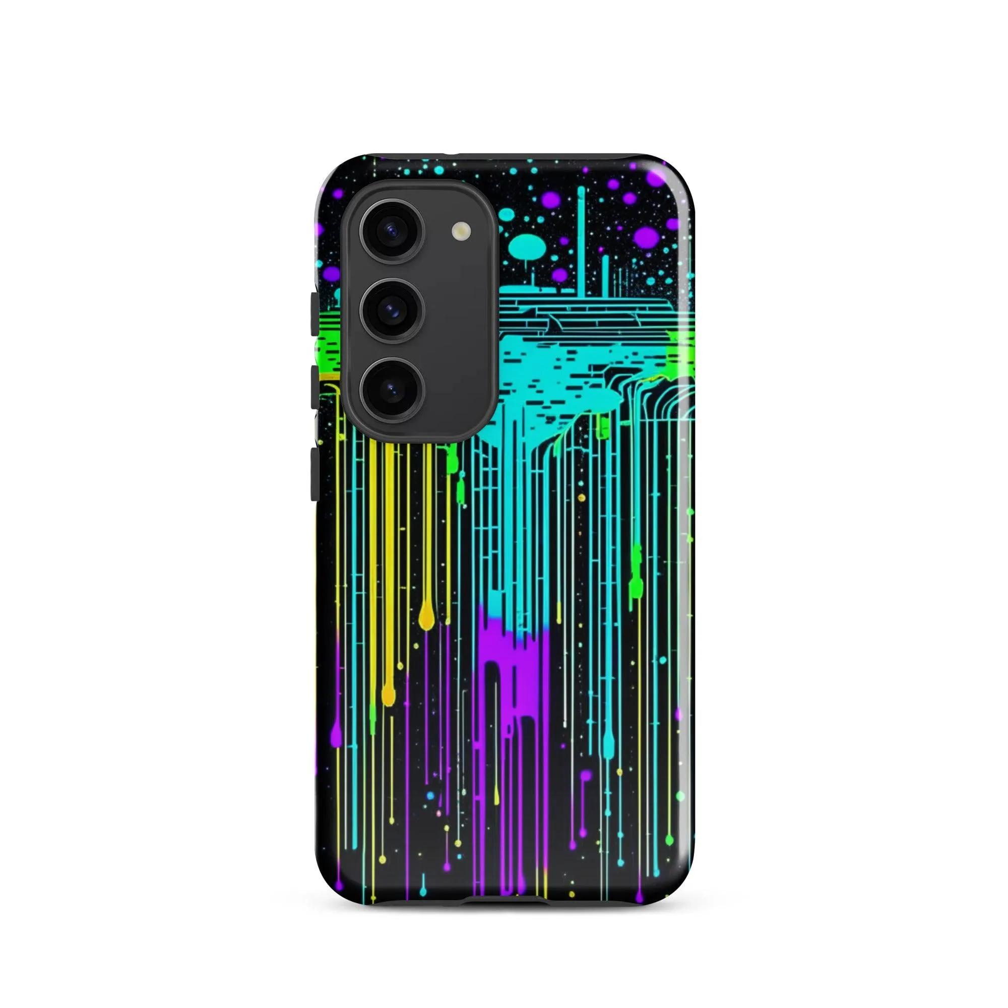 "Neon Rainmaker" Tough Case for Samsung® Phones - Dual Layer Protection