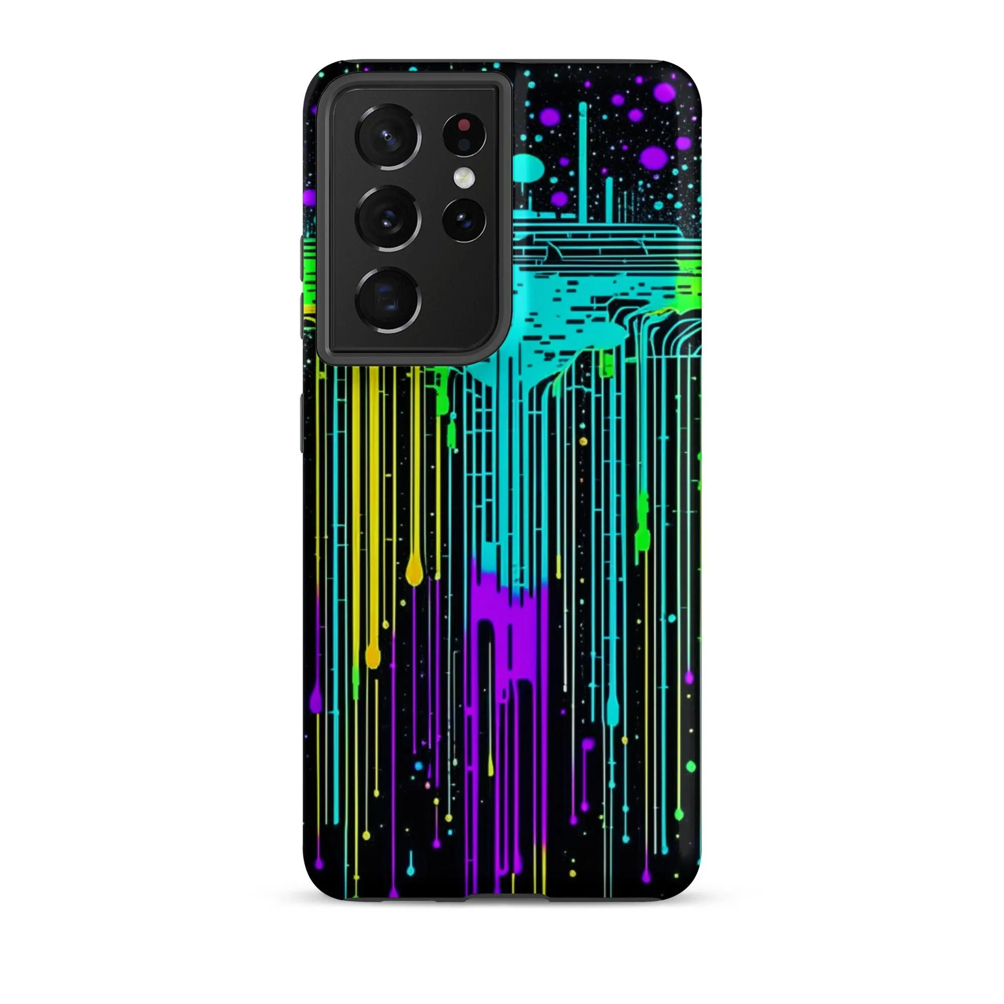 "Neon Rainmaker" Tough Case for Samsung® Phones - Dual Layer Protection