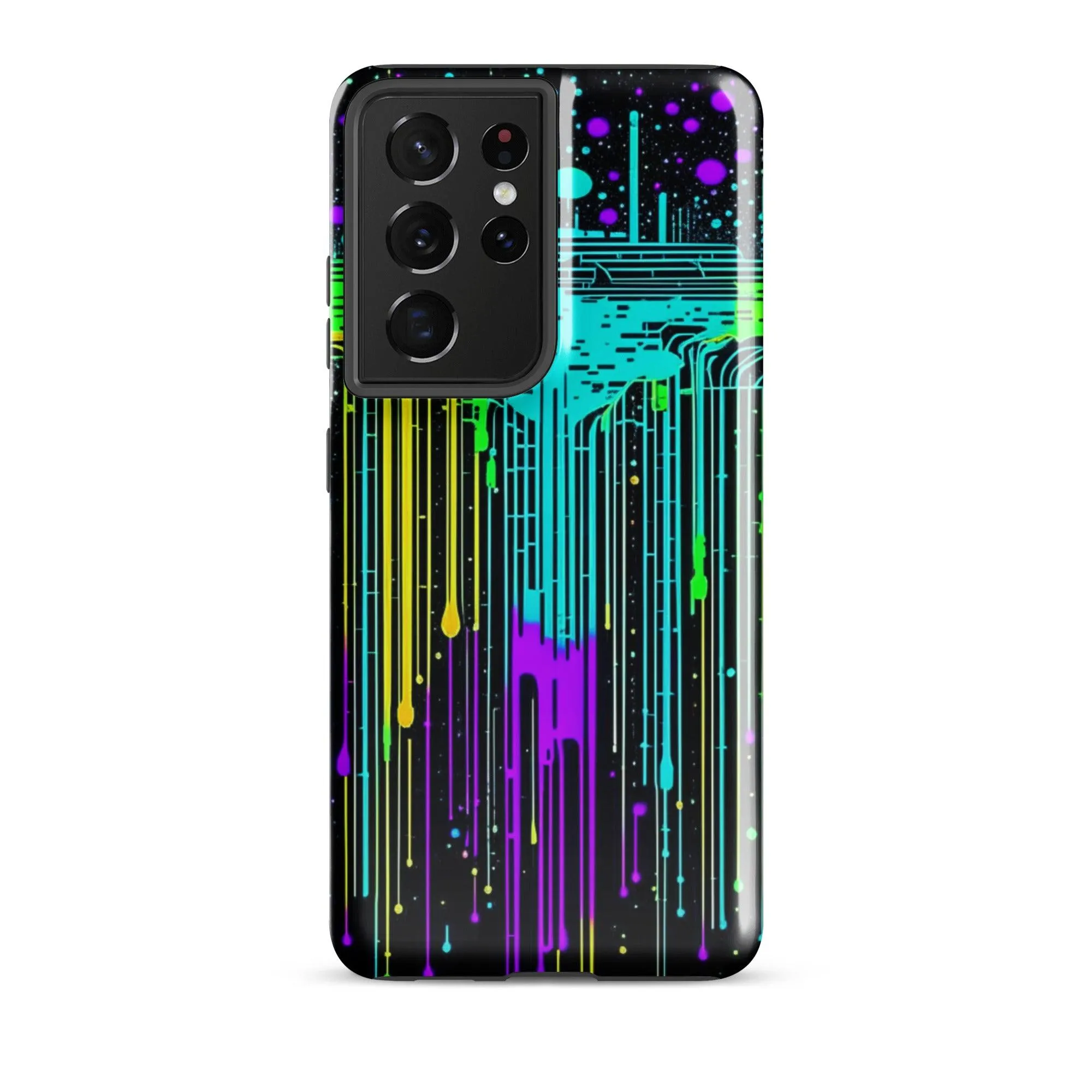 "Neon Rainmaker" Tough Case for Samsung® Phones - Dual Layer Protection