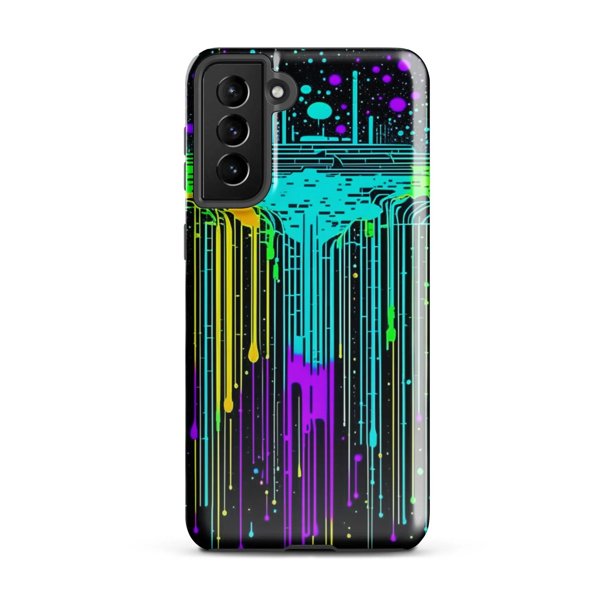 "Neon Rainmaker" Tough Case for Samsung® Phones - Dual Layer Protection