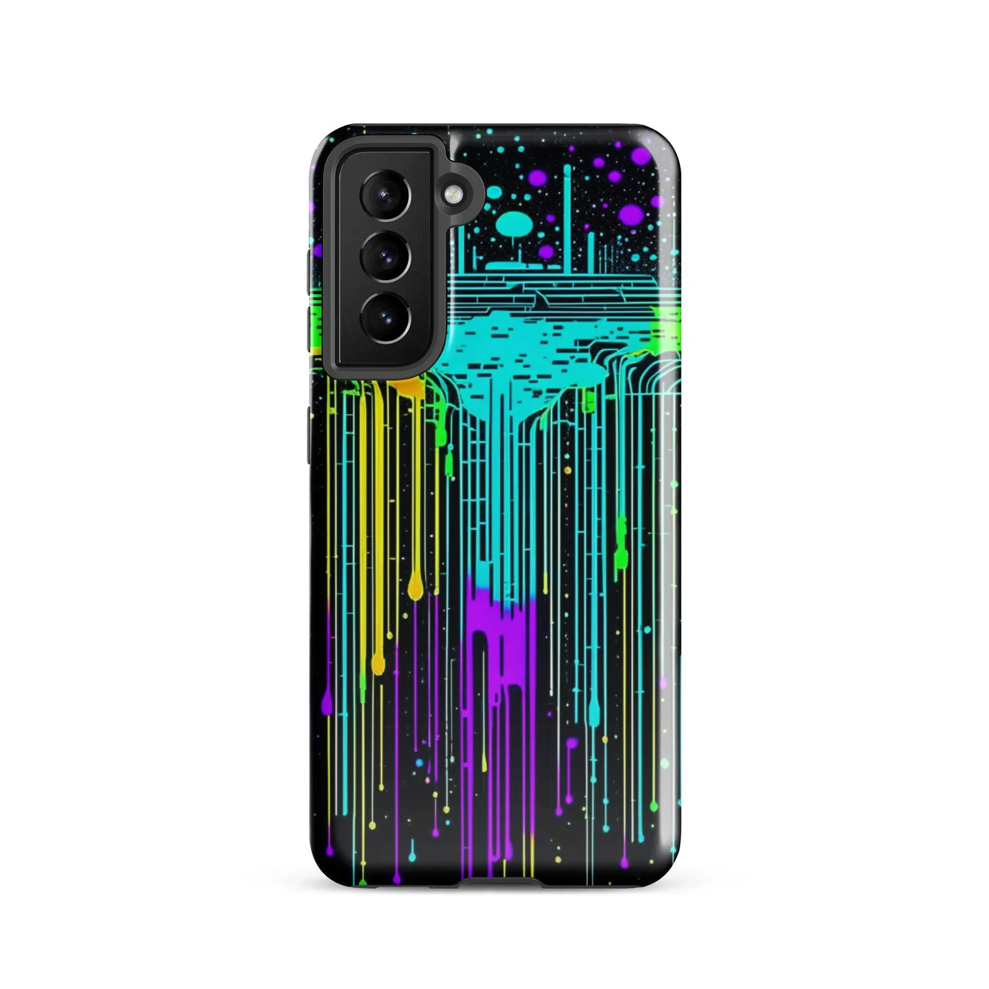 "Neon Rainmaker" Tough Case for Samsung® Phones - Dual Layer Protection