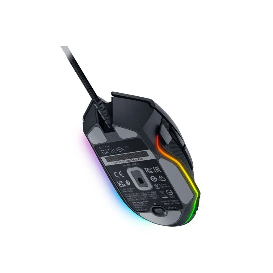 Razer Basilisk V3 Customizable RGB Gaming Mouse (RZ01-04000100-R3M1)