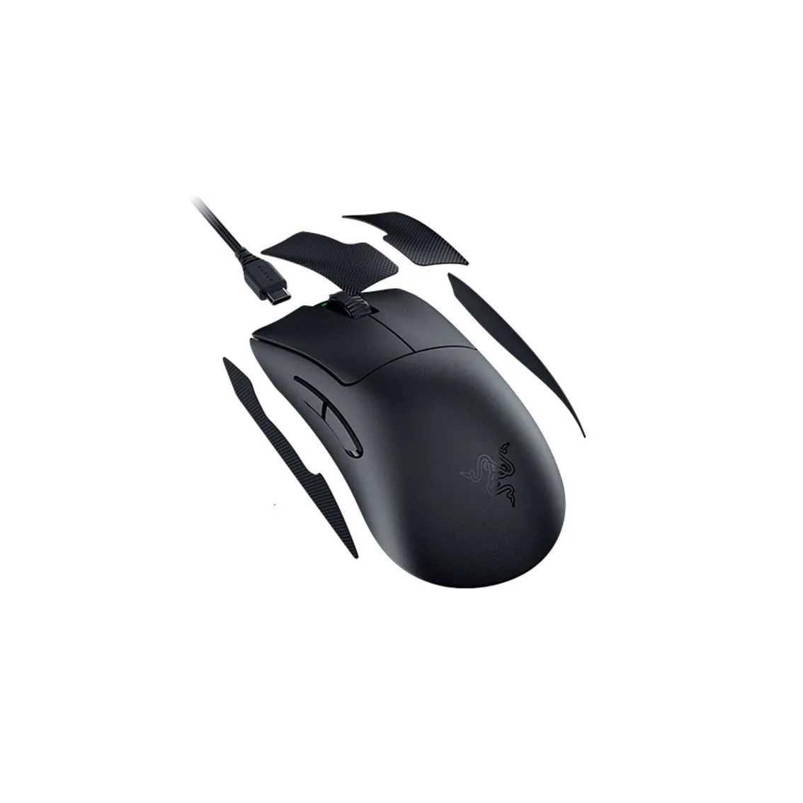 Razer DeathAdder V3 Pro (Black) - Ultra-lightweight Wireless Ergonomic Esports Mouse (RZ01-04630100-R3A1)