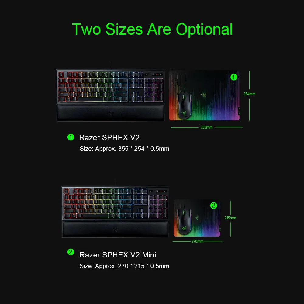 Razer SPHEX V2 Mini Gaming Mouse Mat Ultra-Thin