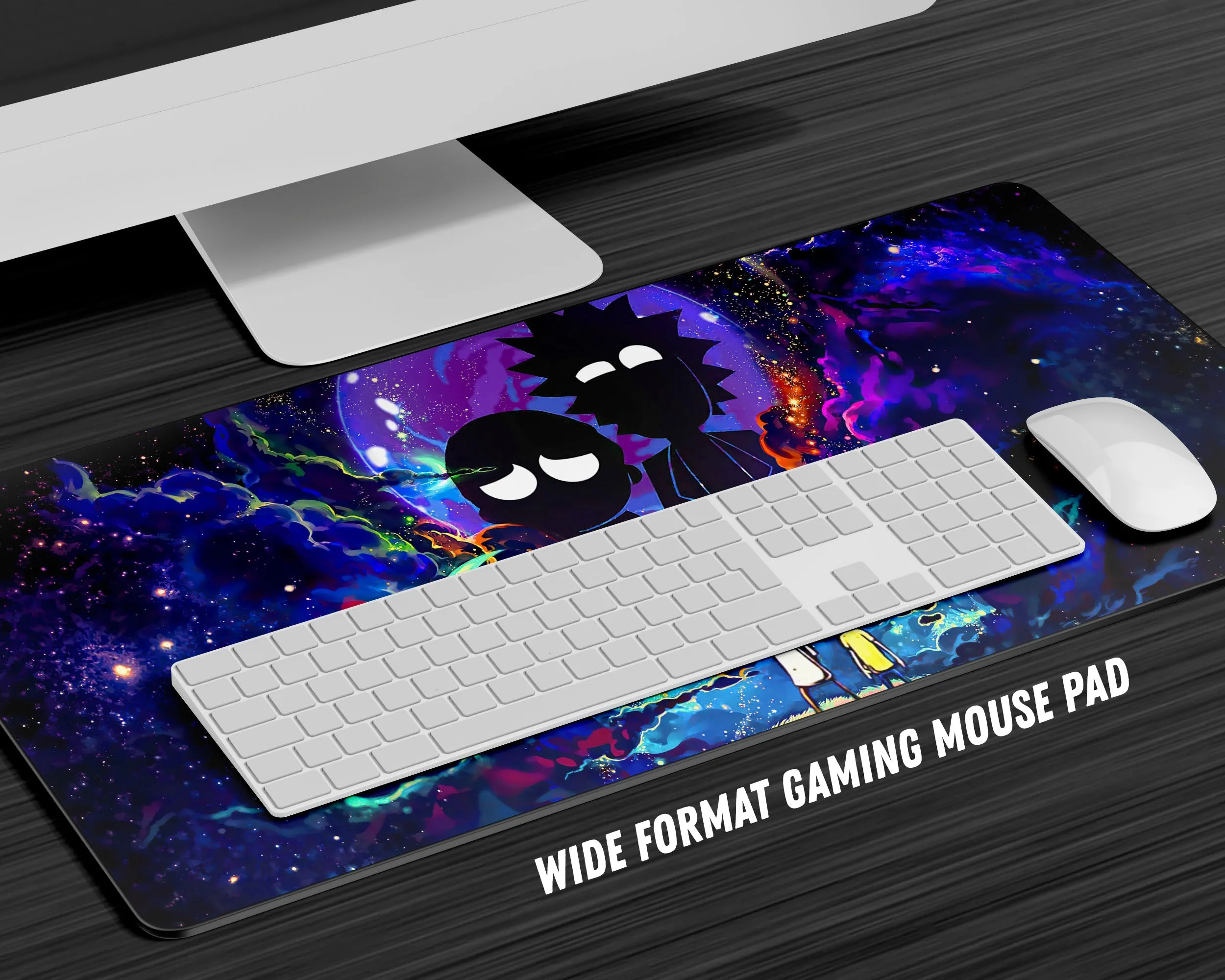 Rick and Morty Space Exploration Gaming Mouse Pad