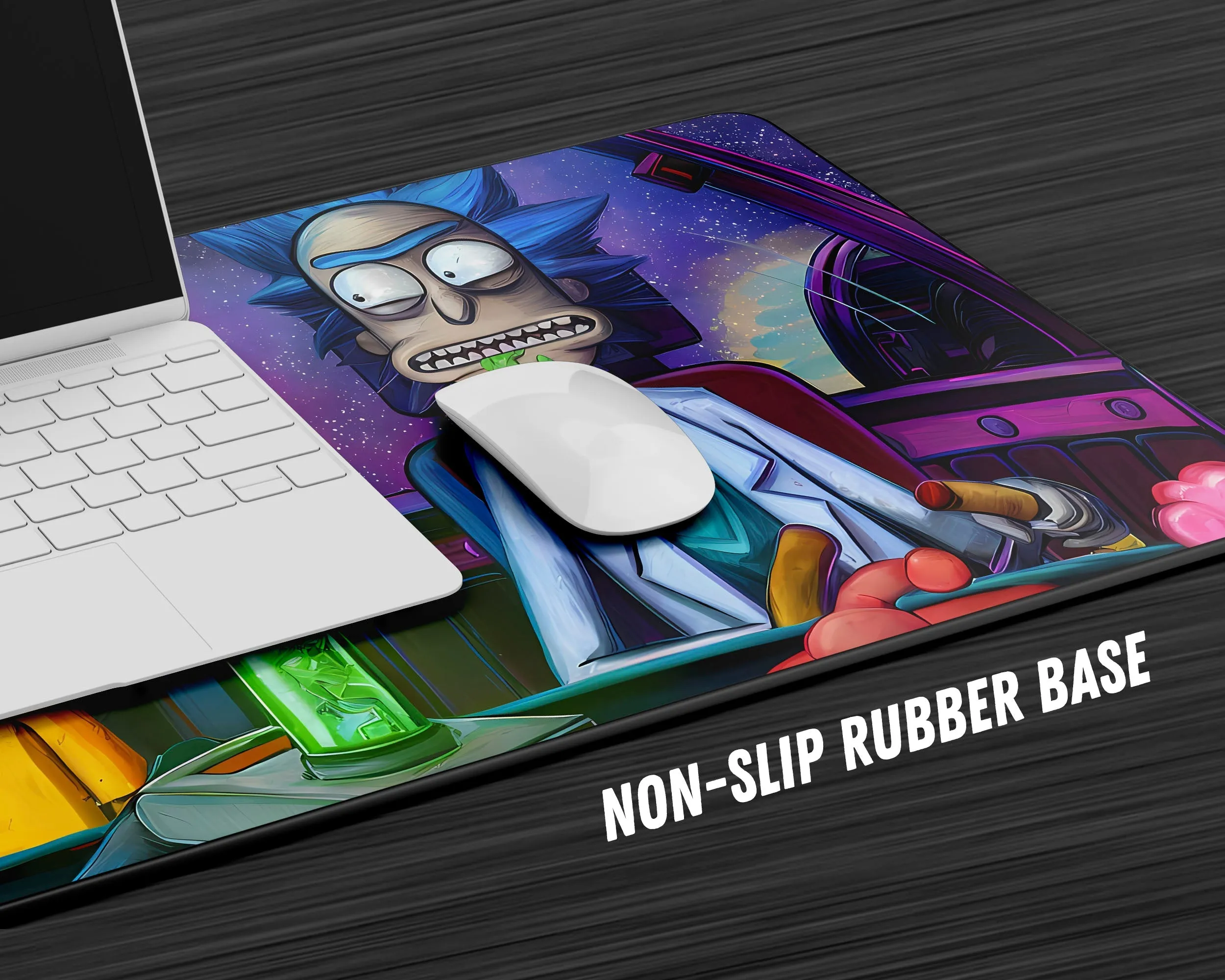 Rick and Morty Spaceship Gaming Mouse Pad