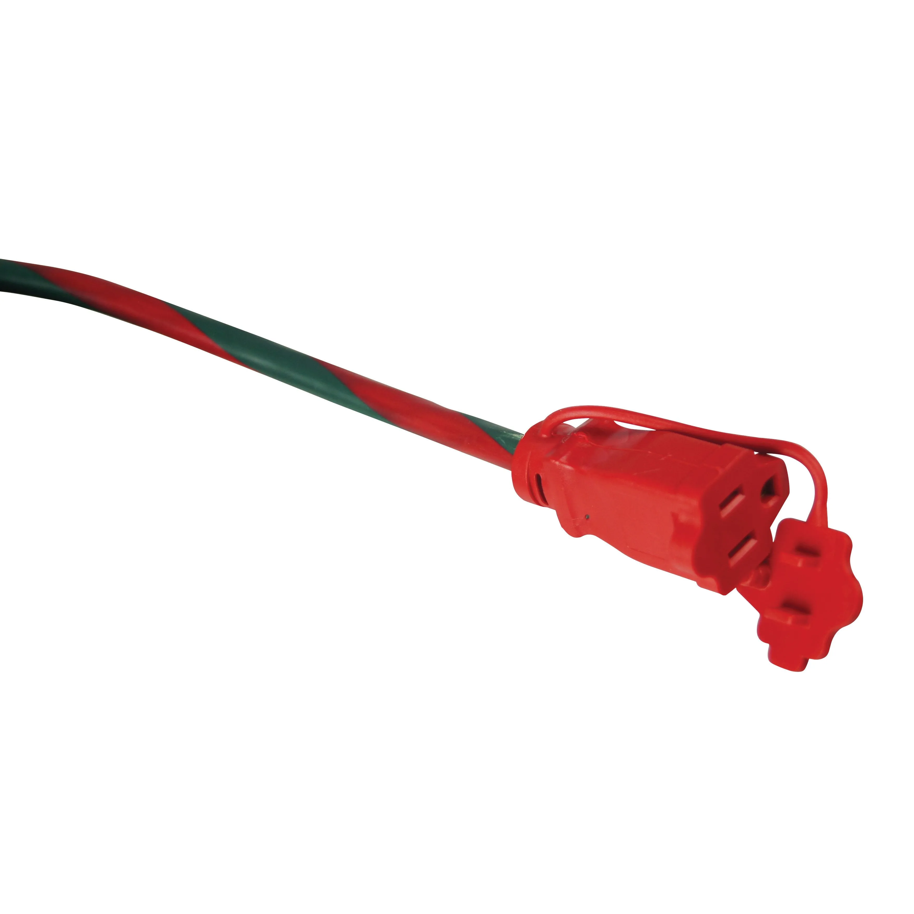 Snow Joe PJEXT25MO-RG Indoor/Outdoor Extension Cord | 25-Foot | Cord Connect Adapter (Red/Green)