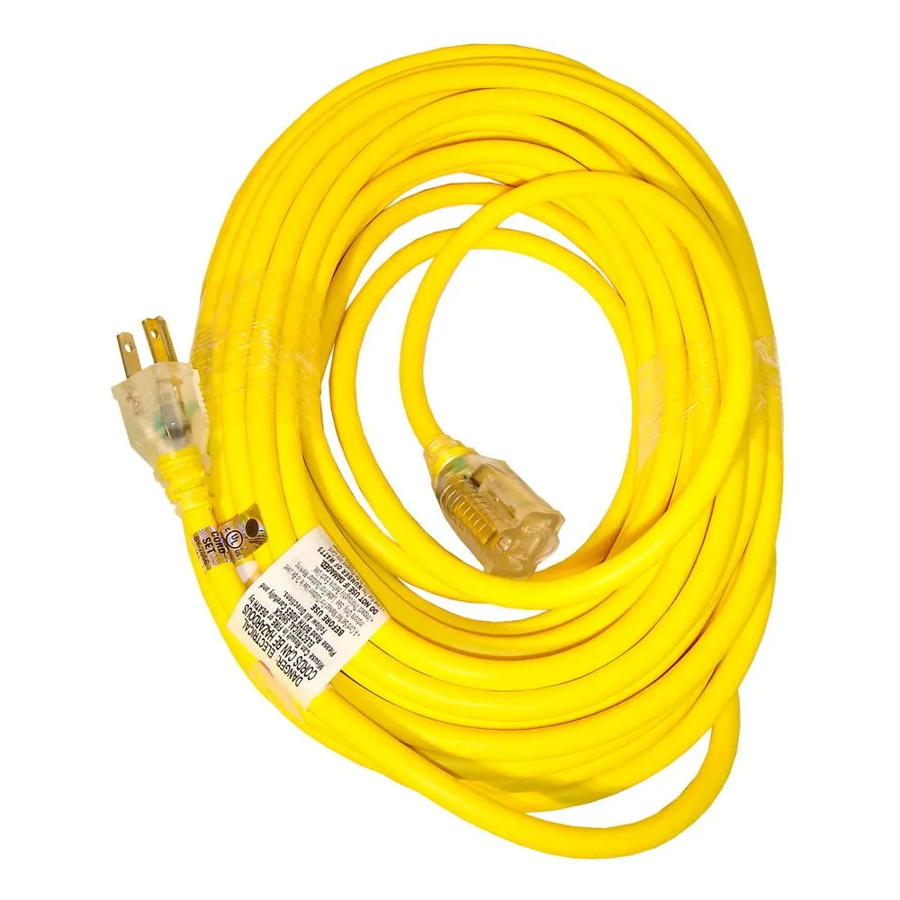 Snow Joe PJEXT50-B-RM Low Temp Extension Cord | 50-Foot | 14 Gauge | Lighted End (Refurbished)