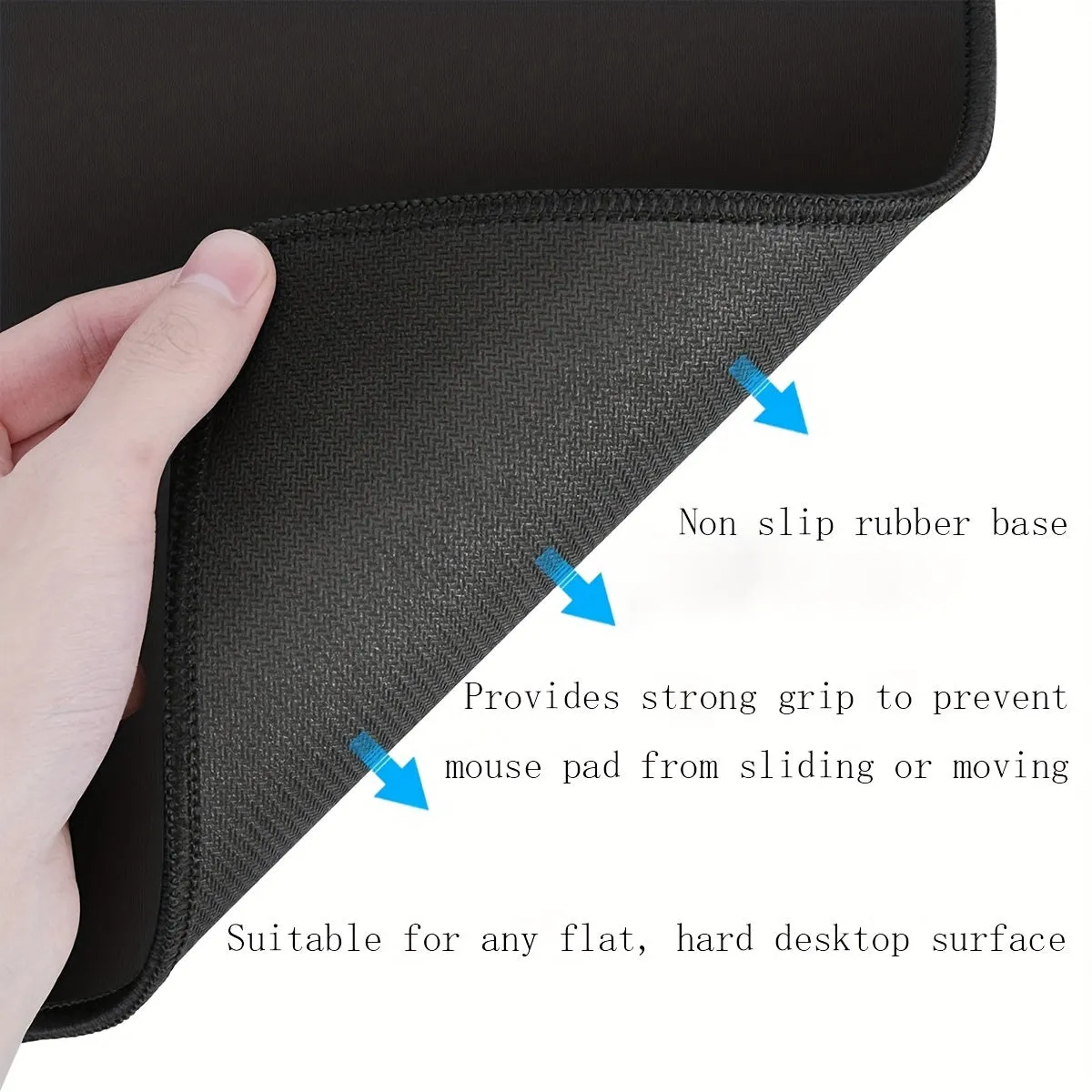 Soft  Comfortable Black Mouse Pad for Household  Office