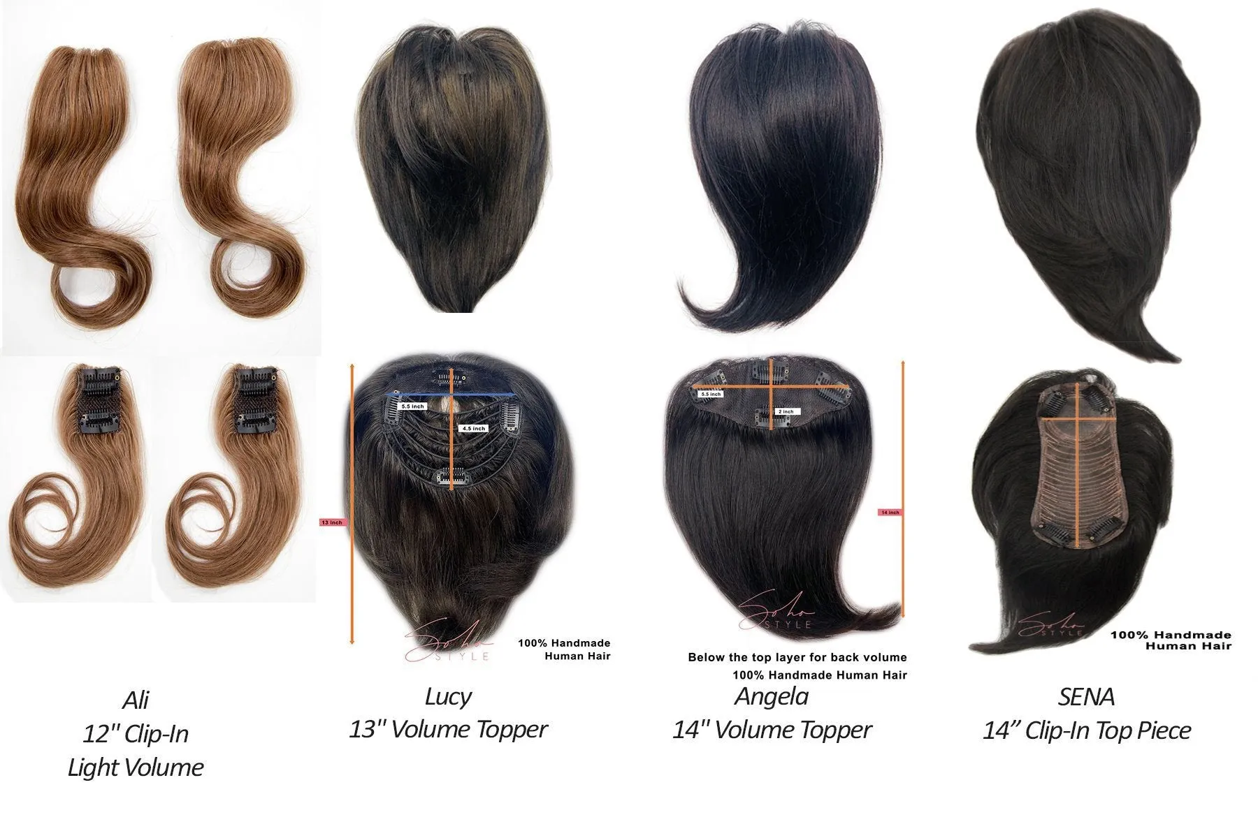 Special Value Set - Jeanne 22" U-Part Wig Human Hair   Ali set