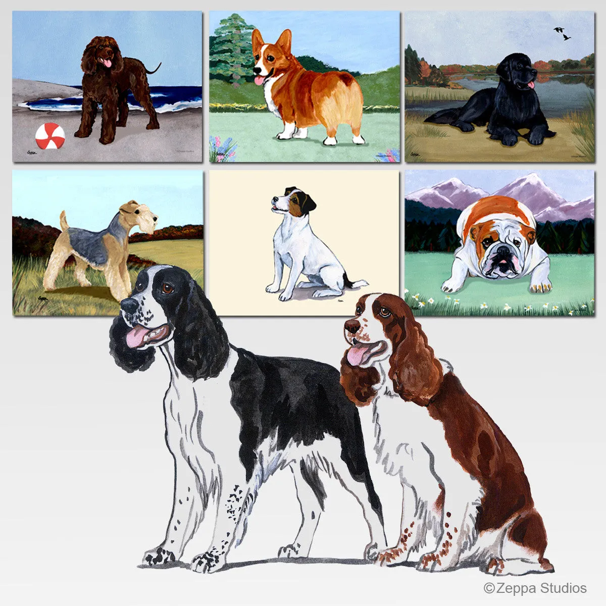 Springer Spaniel Scenic Mouse Pad