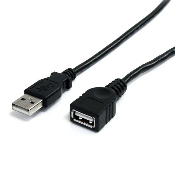 Startech.Com 6 Ft Black Usb 2.0 Extension Cable A To A - M/F - Usb Extension Cable - Usb (M) To Usb (F) - Usb 2.0 - 6 Ft