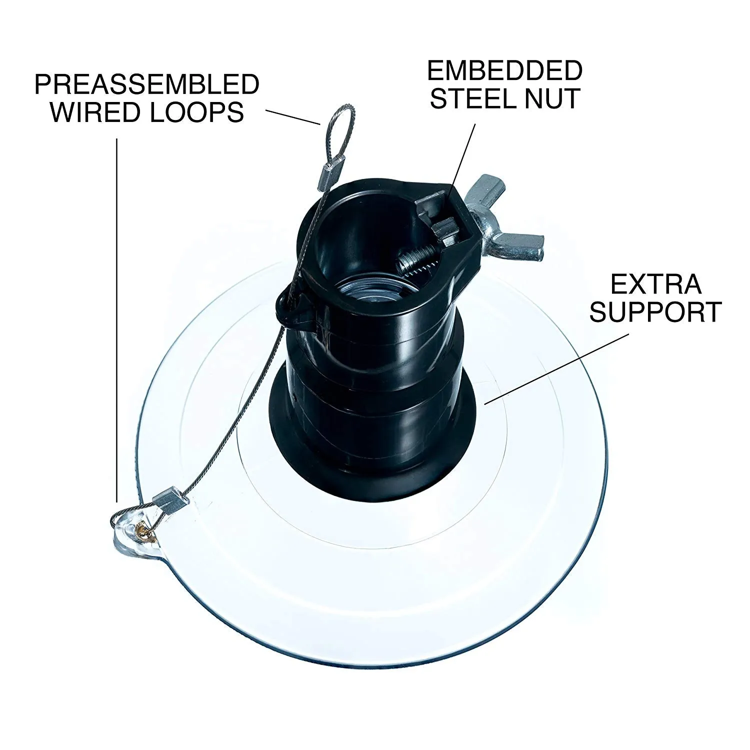 Stauber Best XL Light Bulb Changer with (4ft., 9ft. or 20ft.) Aluminum Extension Pole