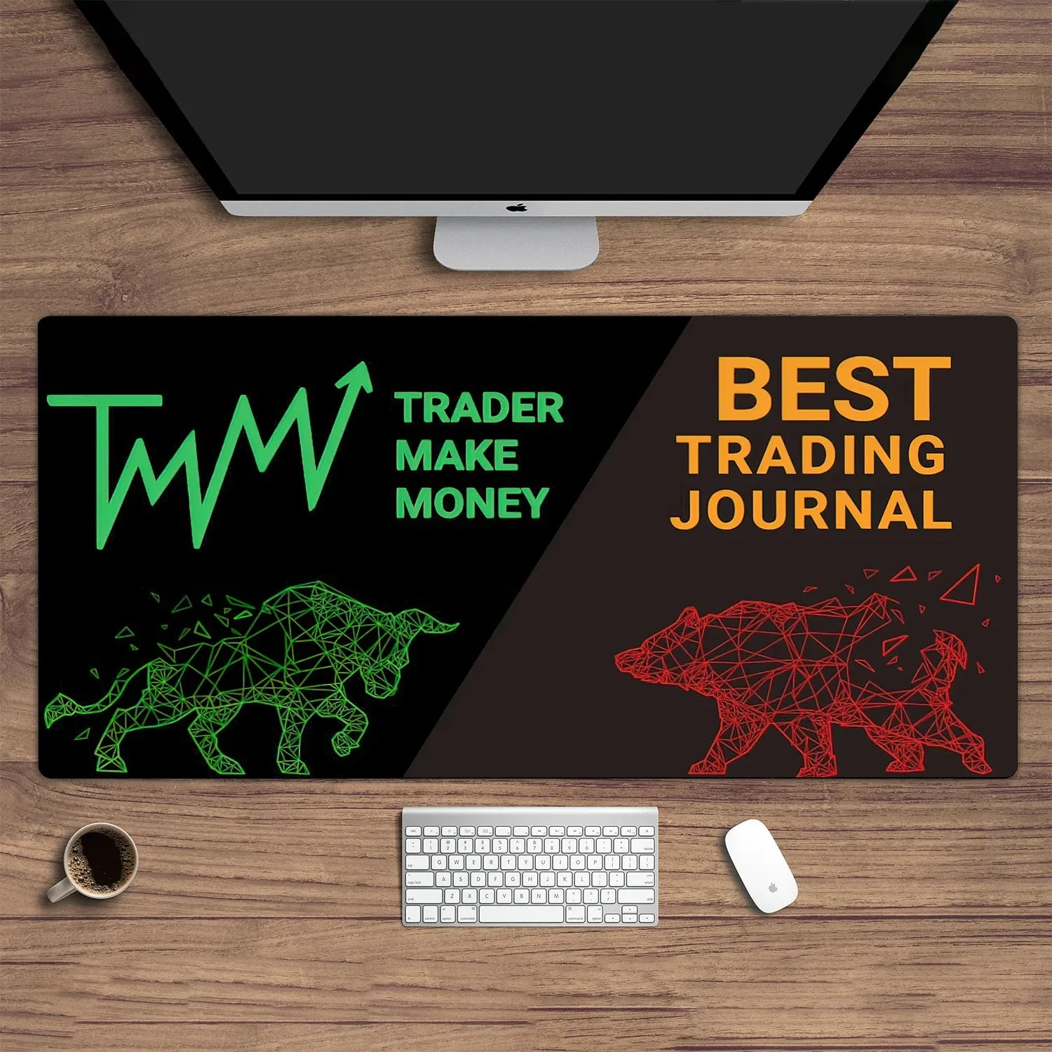 Stock market chart pattern mouse pad | Trader desk pad | Investor gift | Forex stock market | Candlestick pattern desk pad