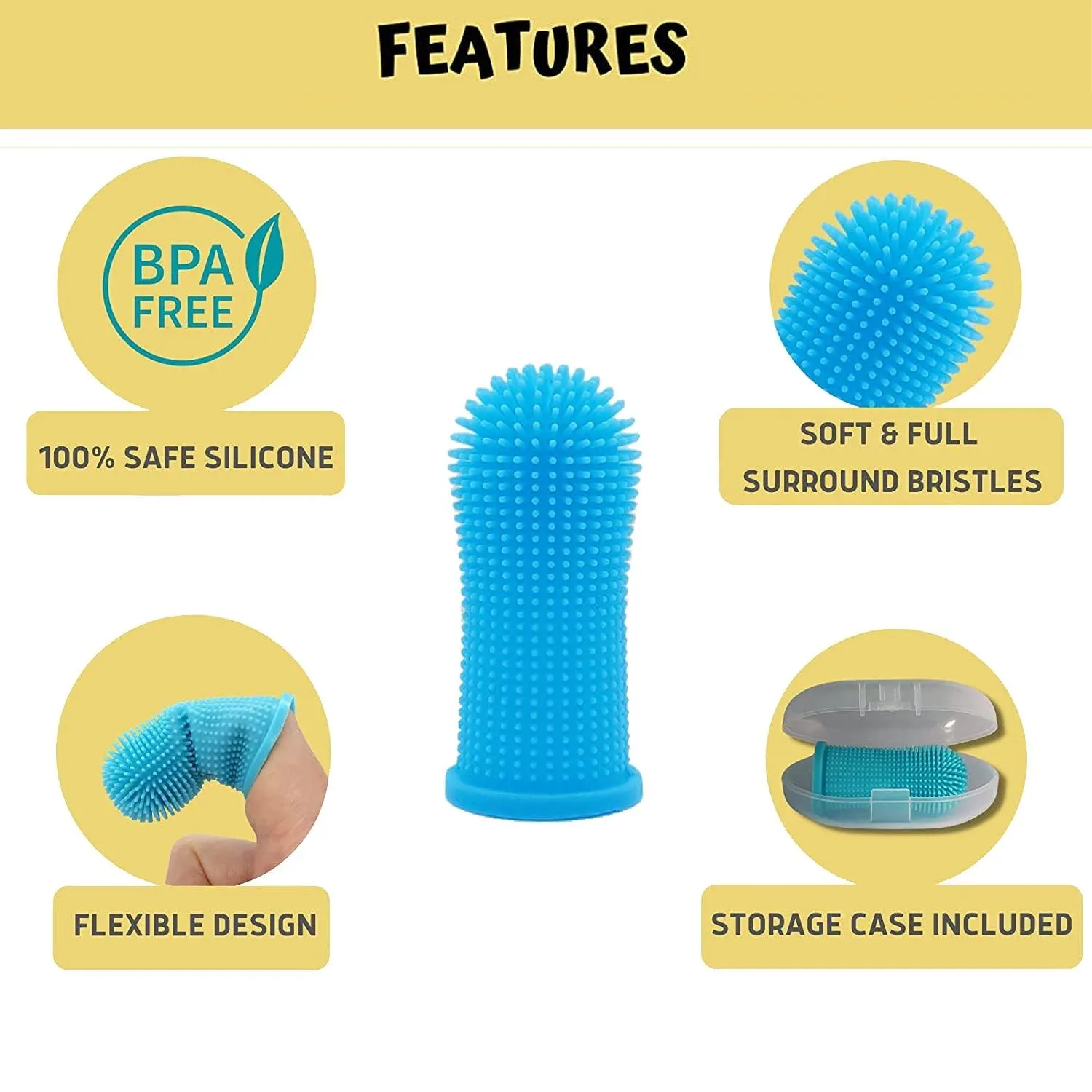 Super Soft Pet Finger Toothbrush