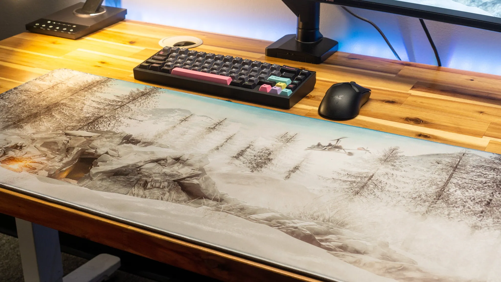 Tahliaaj "Snowscape" Limited Edition Content Creator Collaboration Gaming Deskmat Mouse Pad