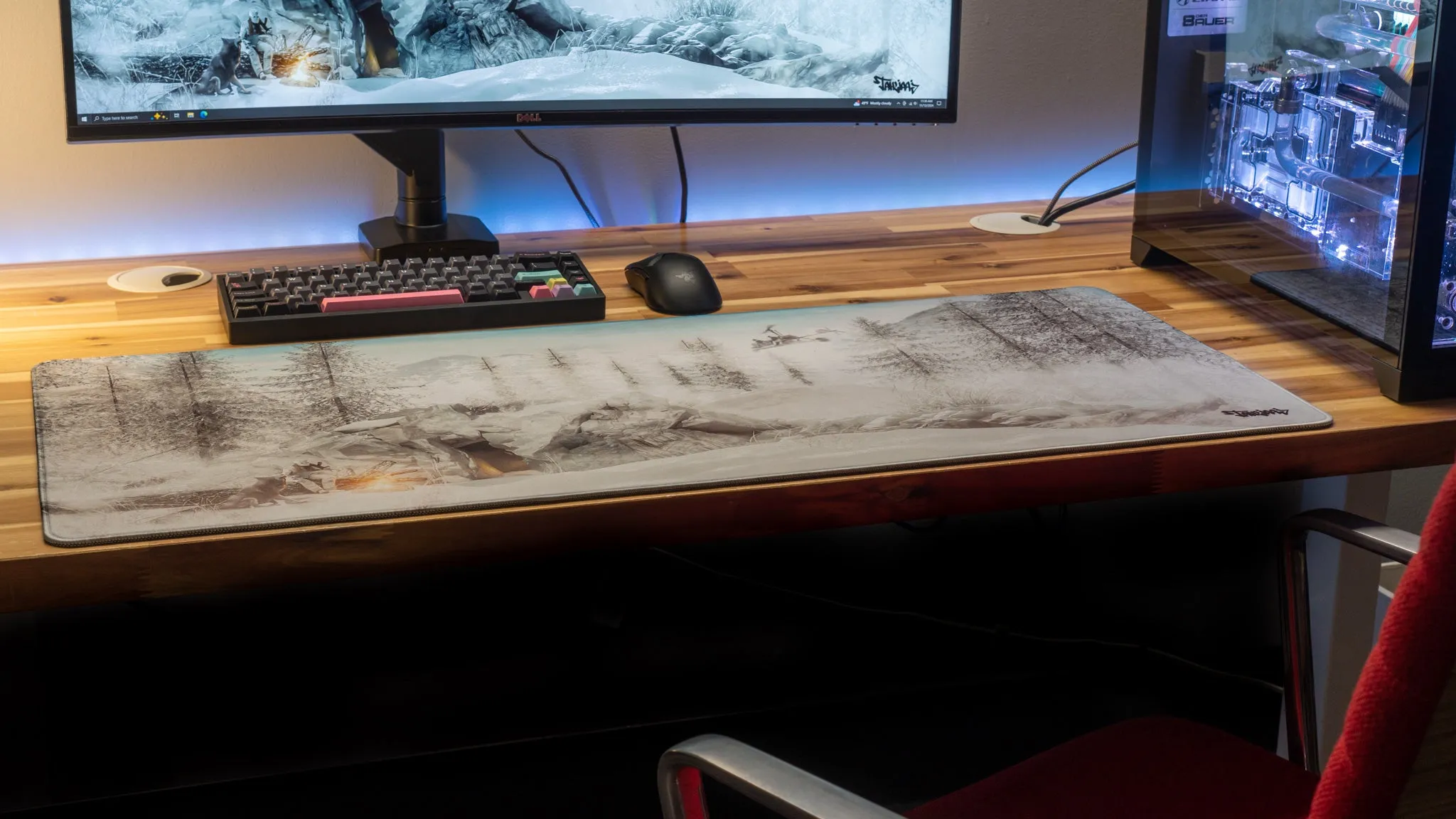 Tahliaaj "Snowscape" Limited Edition Content Creator Collaboration Gaming Deskmat Mouse Pad