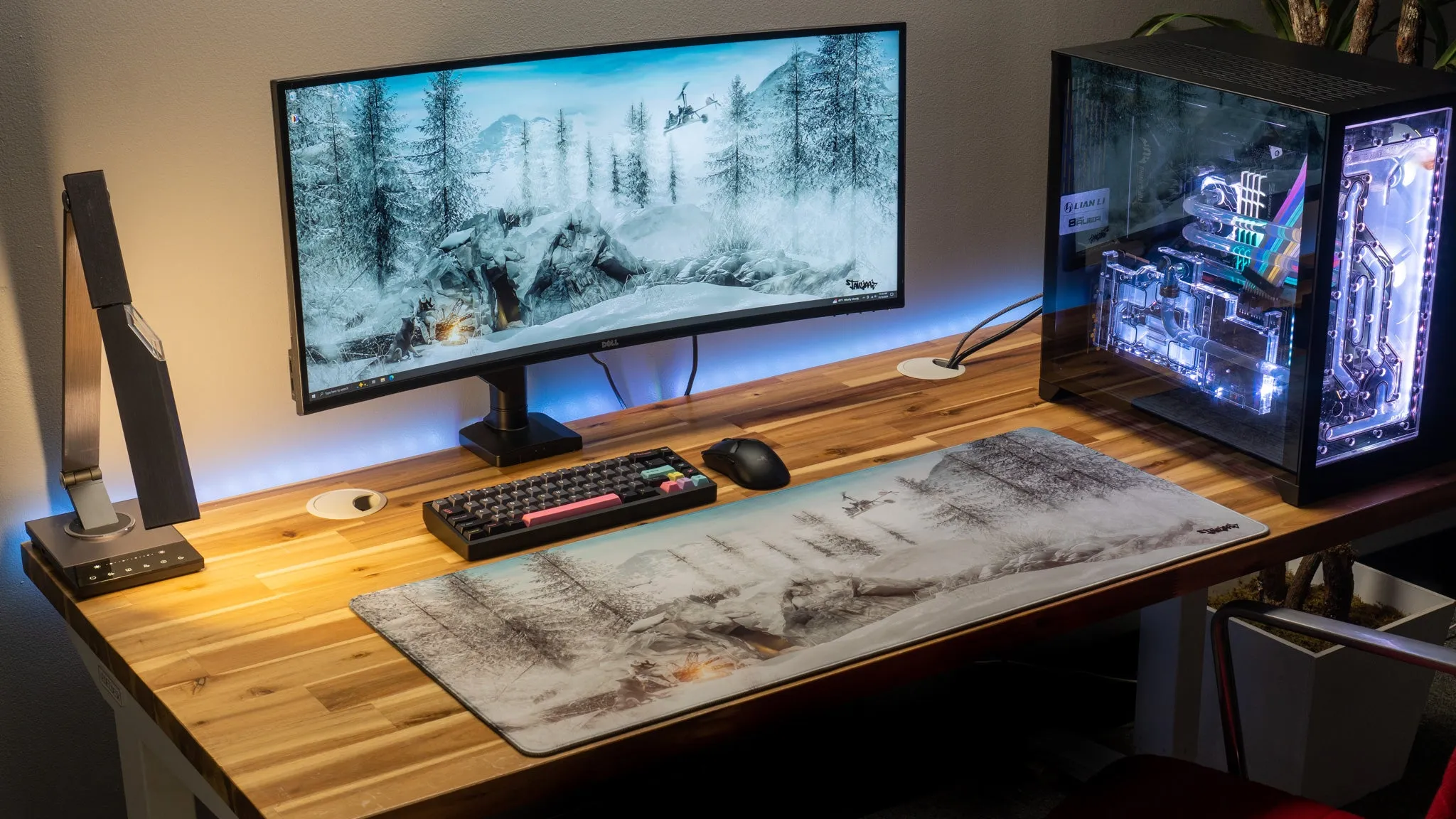 Tahliaaj "Snowscape" Limited Edition Content Creator Collaboration Gaming Deskmat Mouse Pad