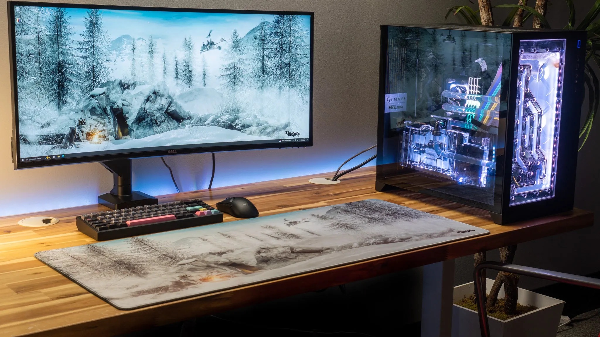 Tahliaaj "Snowscape" Limited Edition Content Creator Collaboration Gaming Deskmat Mouse Pad