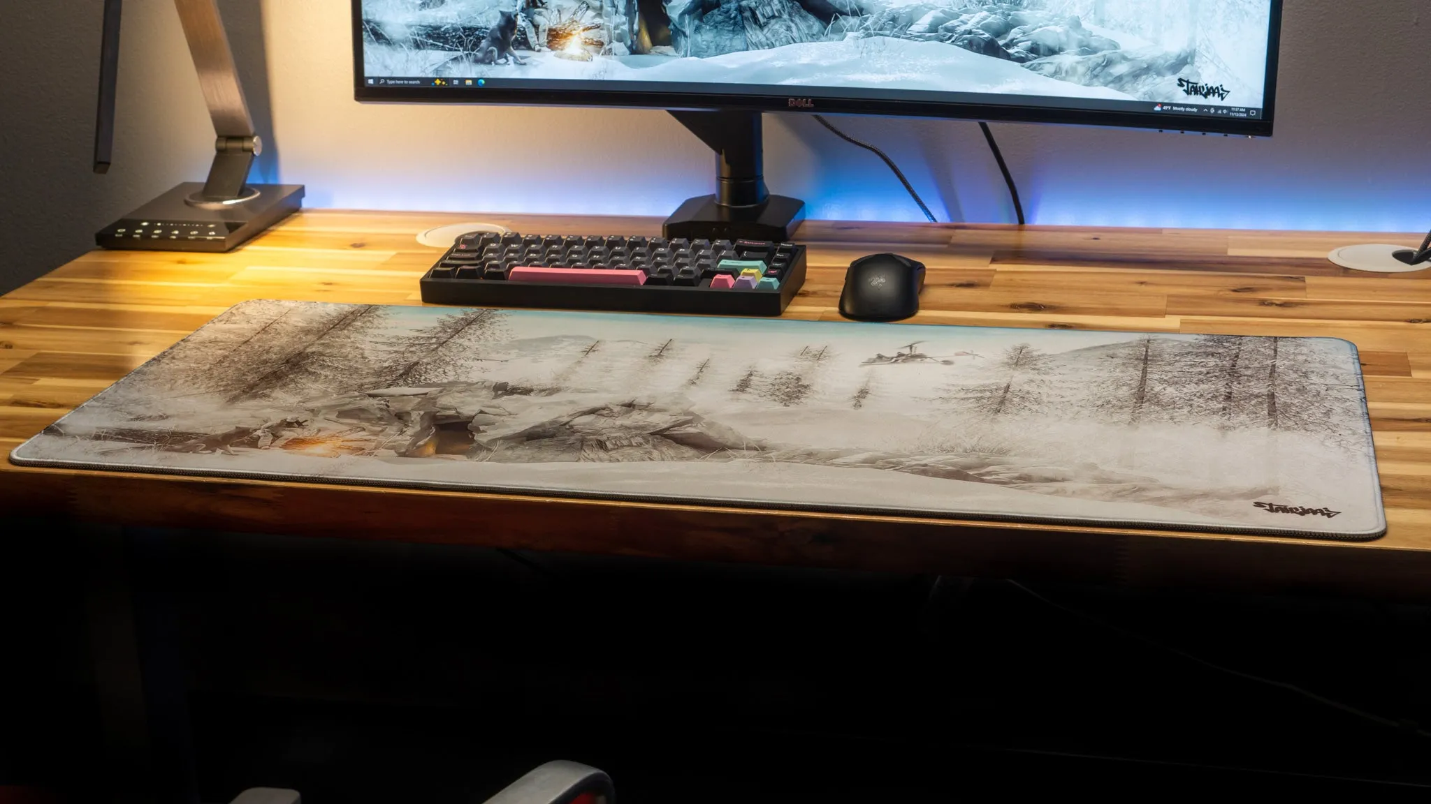 Tahliaaj "Snowscape" Limited Edition Content Creator Collaboration Gaming Deskmat Mouse Pad