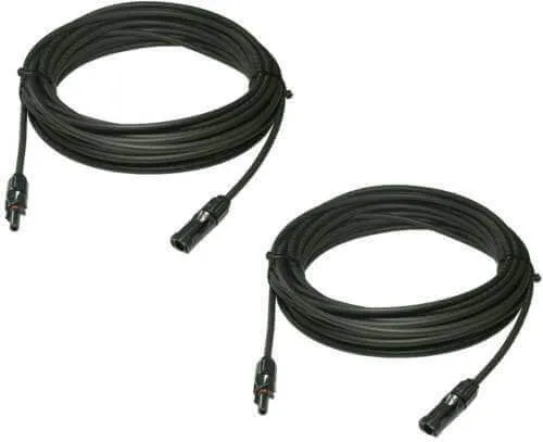 TCD - #10 20' Cable Extension with MC4 Connector (pair)