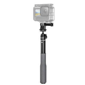 TELESIN WSS-001 65.4cm Aluminum Alloy Waterproof Ball Head Selfie Stick Diving Shooting Sports Camera Extension Stick