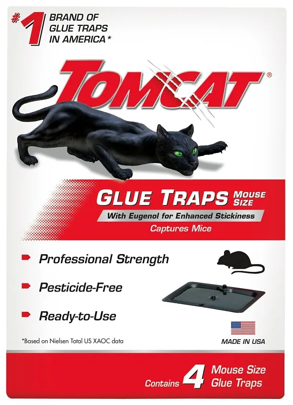 Tomcat 0362310 Mouse Glue Trap, 4/PK :PK 4: QUANTITY: 12