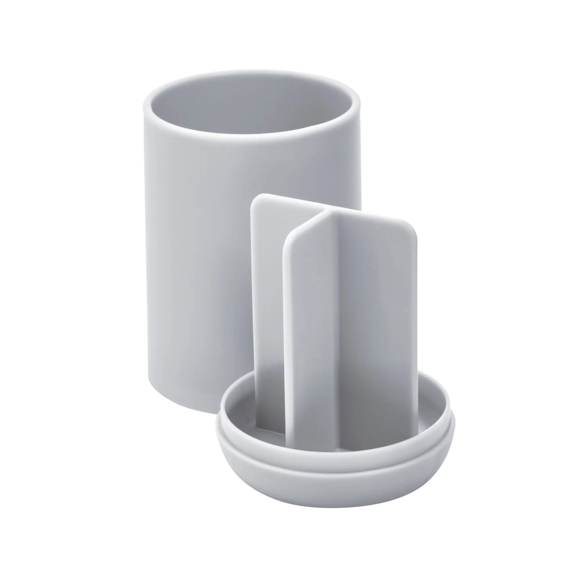 Toothbrush Holder 6" x 3.3" x 3.2" Gray