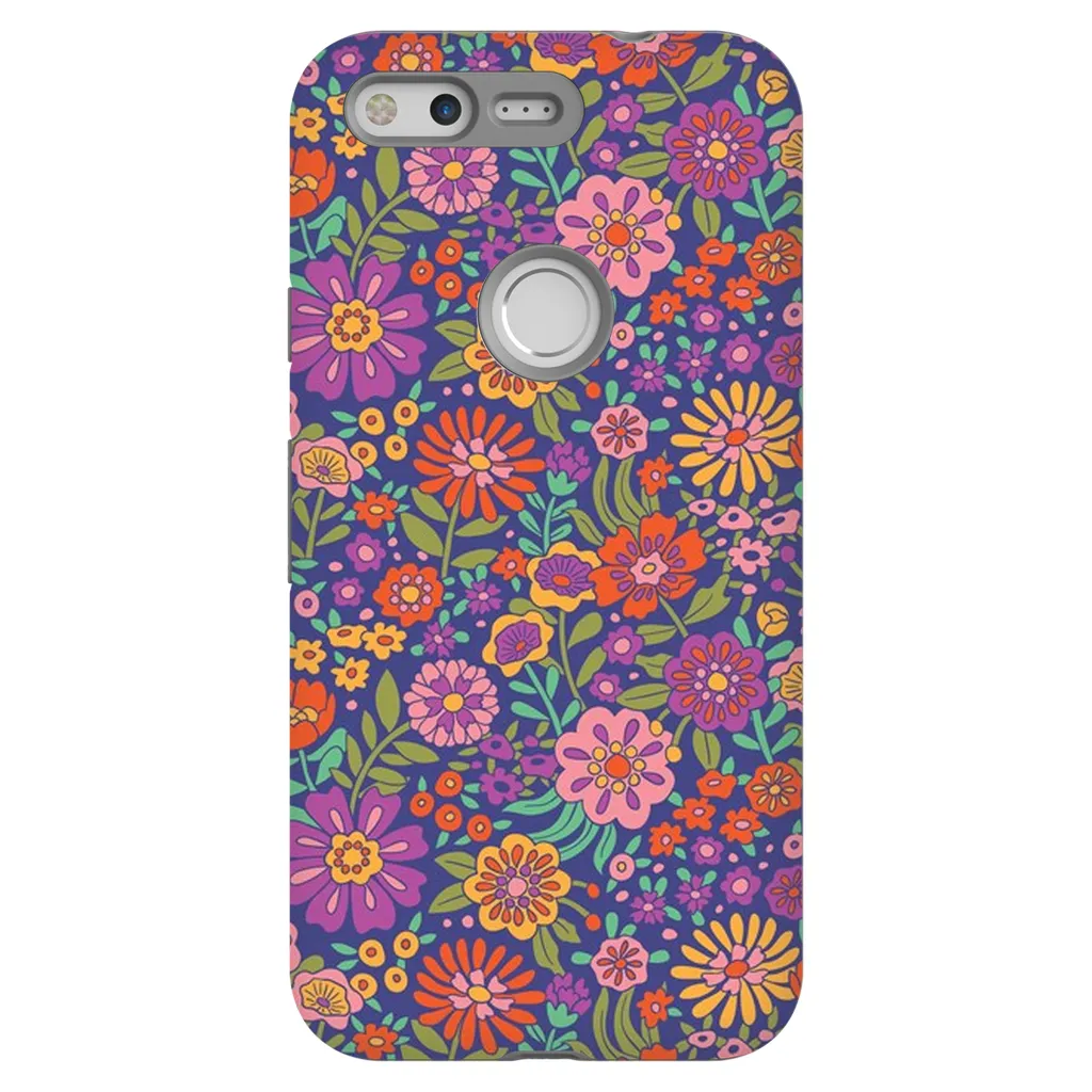 Tough Phone Case - Vintage Flower Land Pattern