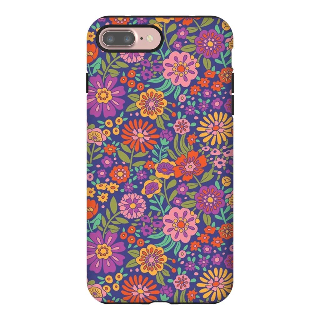 Tough Phone Case - Vintage Flower Land Pattern