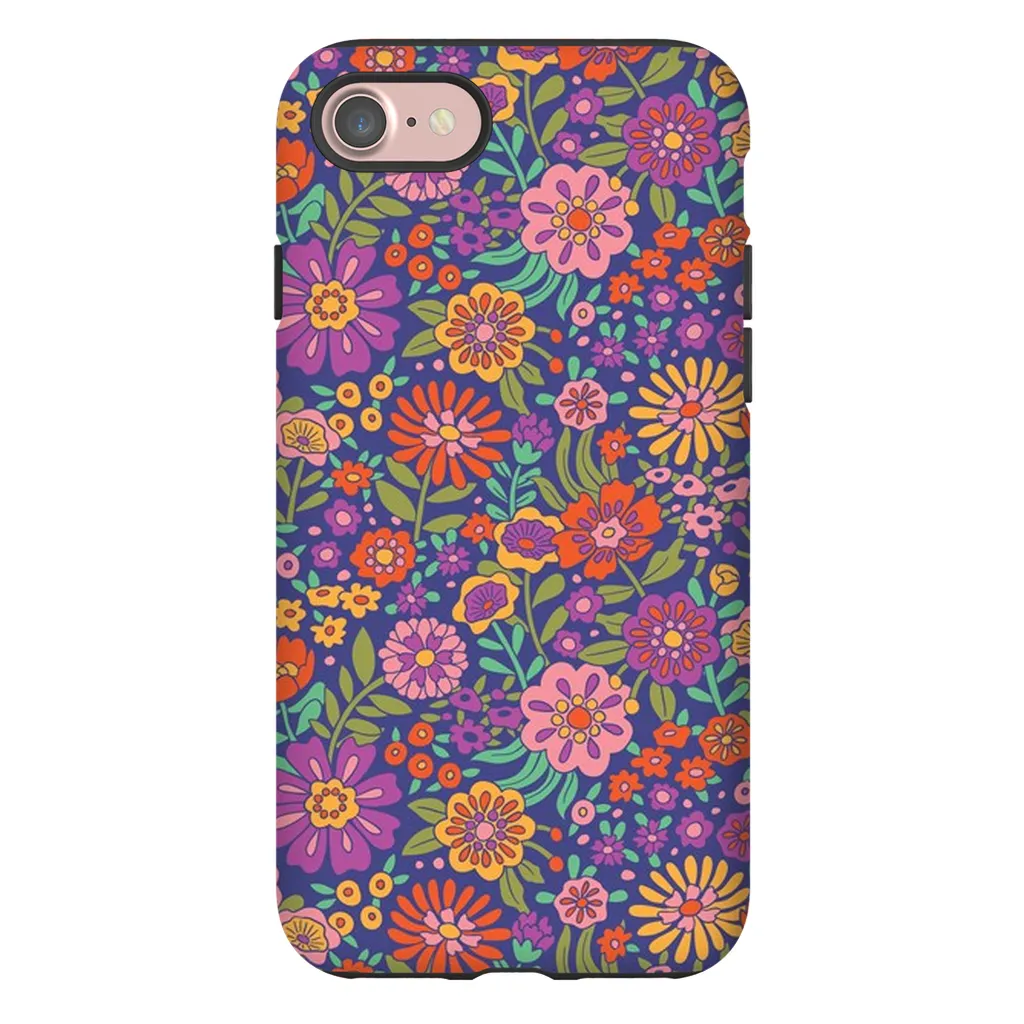 Tough Phone Case - Vintage Flower Land Pattern