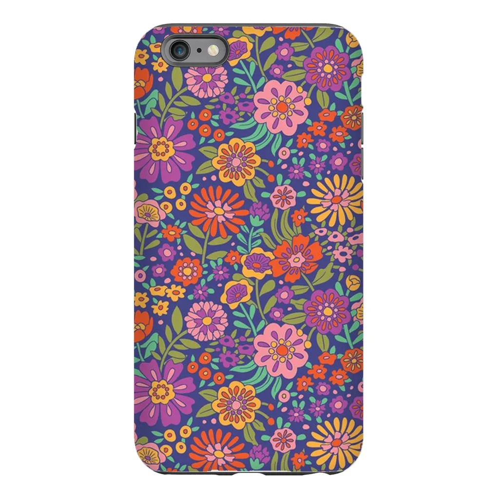 Tough Phone Case - Vintage Flower Land Pattern