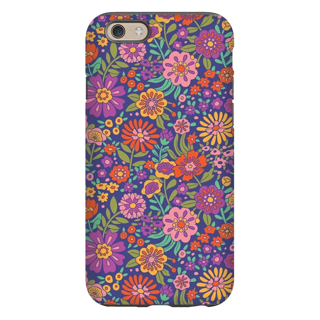 Tough Phone Case - Vintage Flower Land Pattern