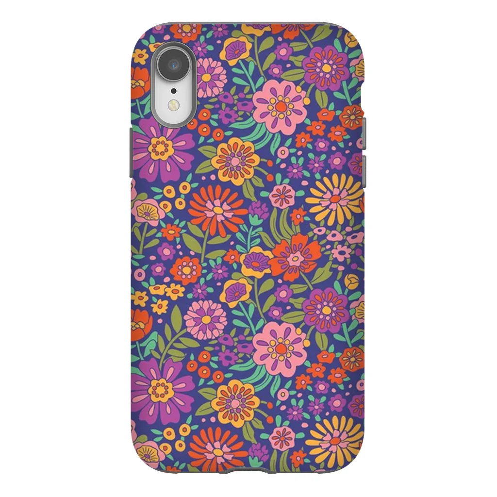 Tough Phone Case - Vintage Flower Land Pattern