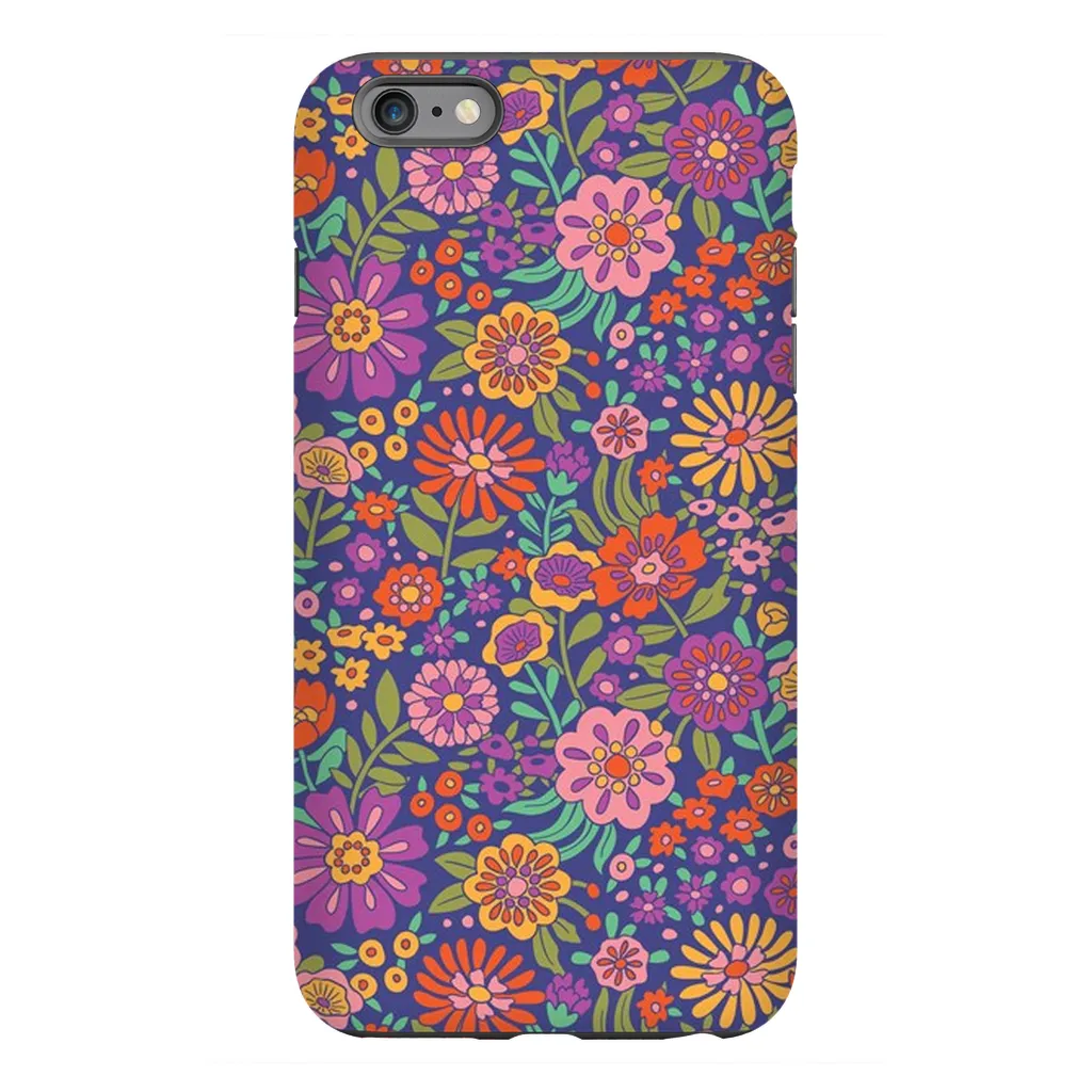 Tough Phone Case - Vintage Flower Land Pattern