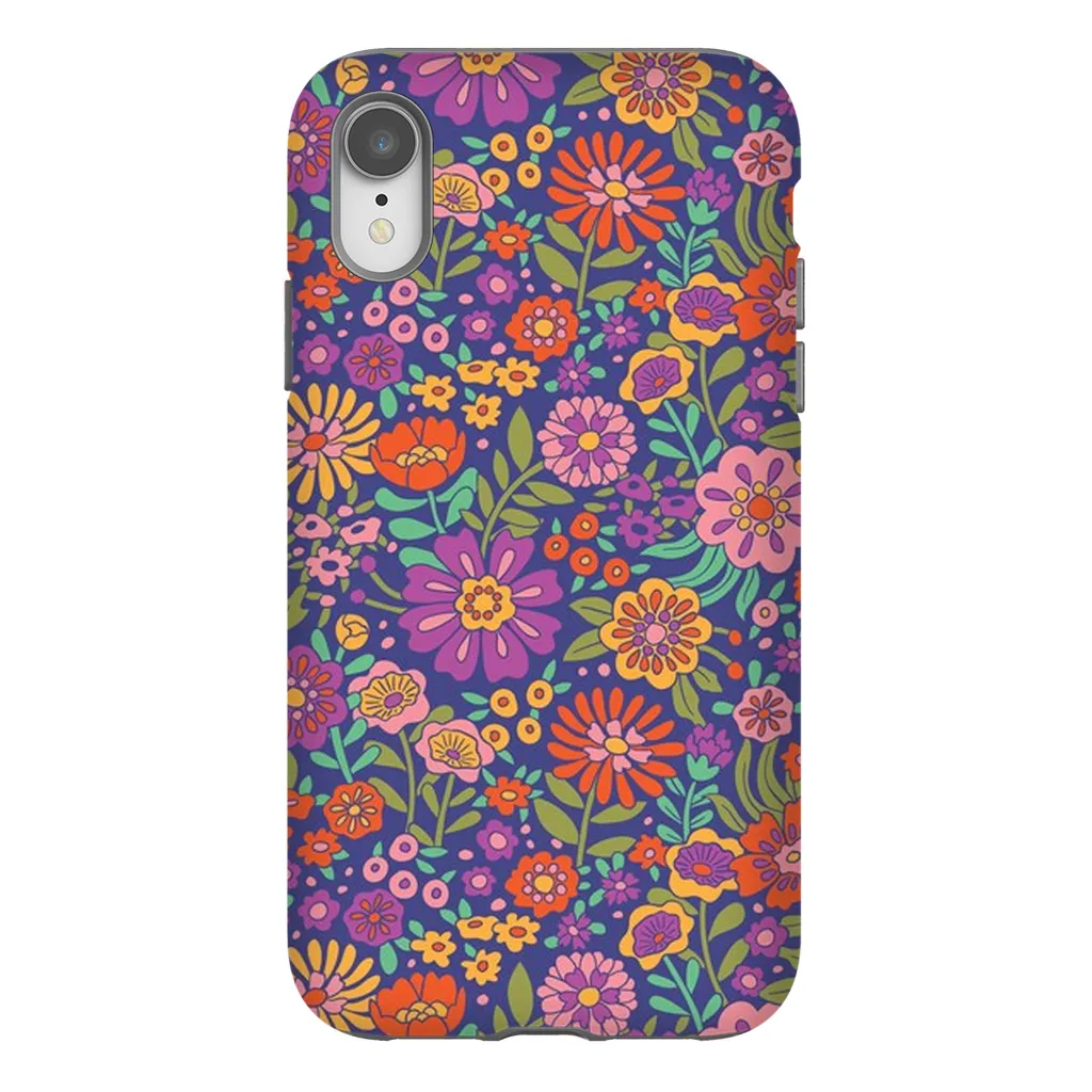 Tough Phone Case - Vintage Flower Land Pattern