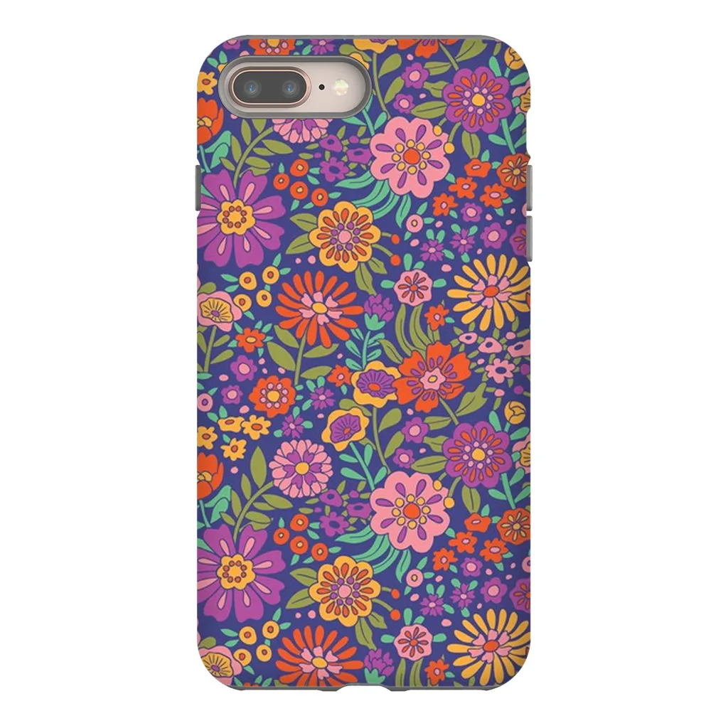 Tough Phone Case - Vintage Flower Land Pattern