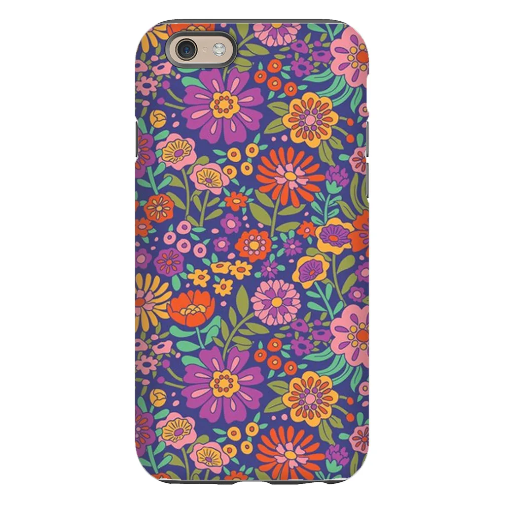 Tough Phone Case - Vintage Flower Land Pattern