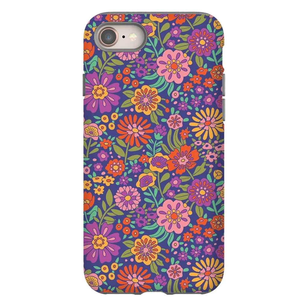 Tough Phone Case - Vintage Flower Land Pattern