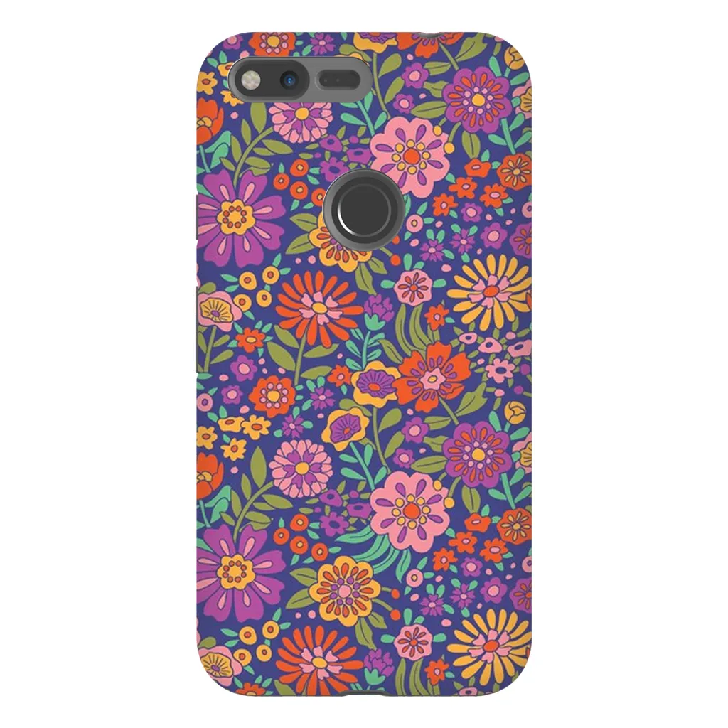 Tough Phone Case - Vintage Flower Land Pattern