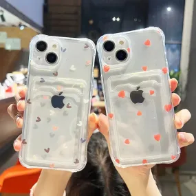 Transparent Love Heart Case For Phones