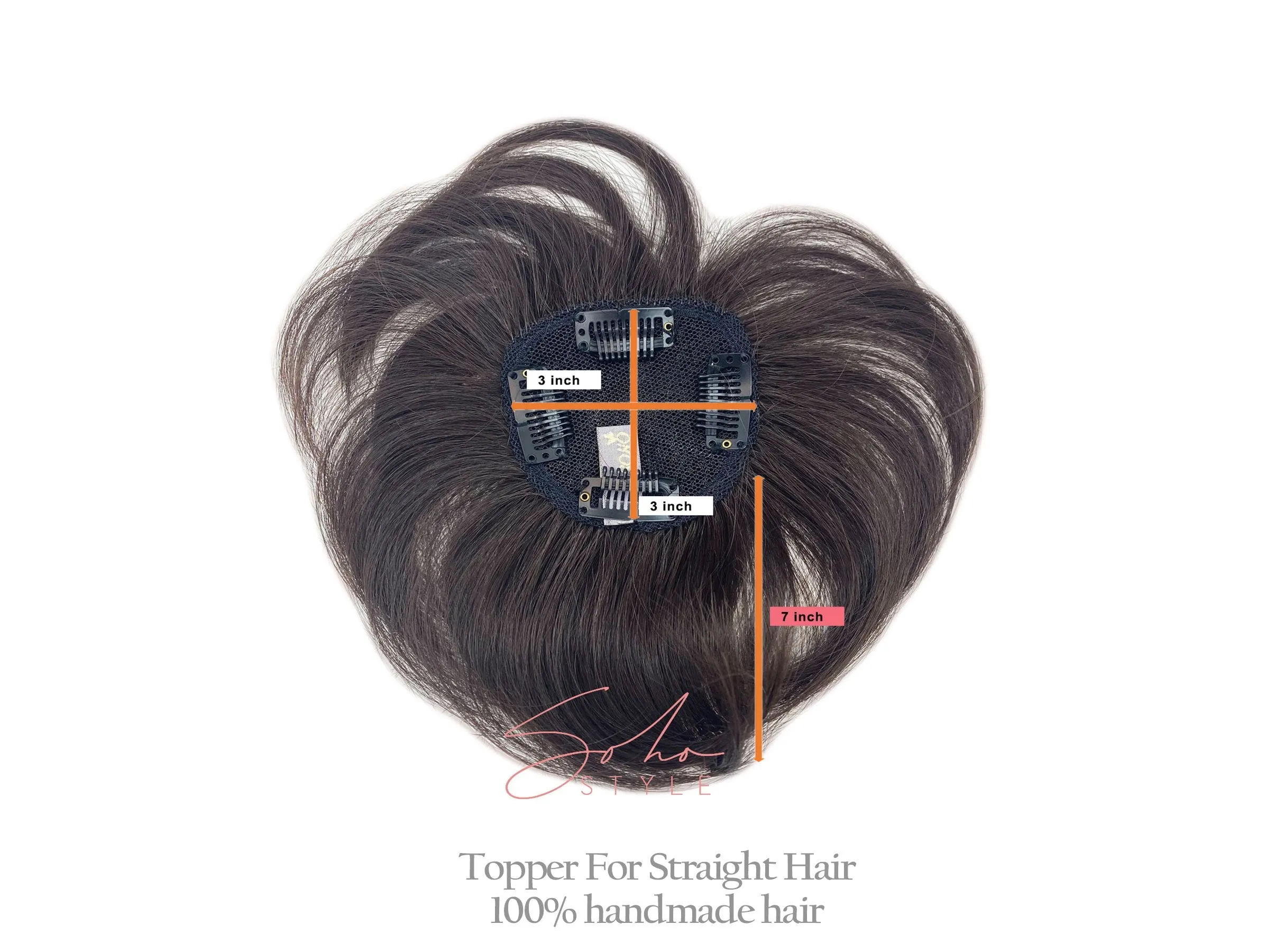 Tyler - 7" Vegan / Futura Short Hair Clip-In Top Piece Extension