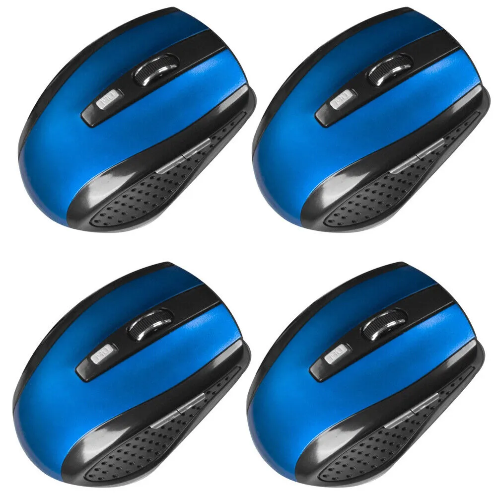 US 2-4 Pack 2.4GHz Wireless Optical Mouse with USB Nano Receiver for Laptop PC