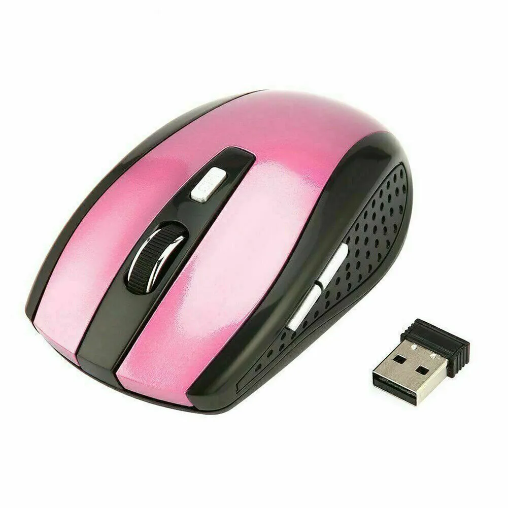 US 2-4 Pack 2.4GHz Wireless Optical Mouse with USB Nano Receiver for Laptop PC